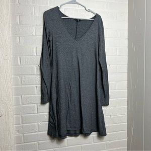 express grey long sleeve dress size M